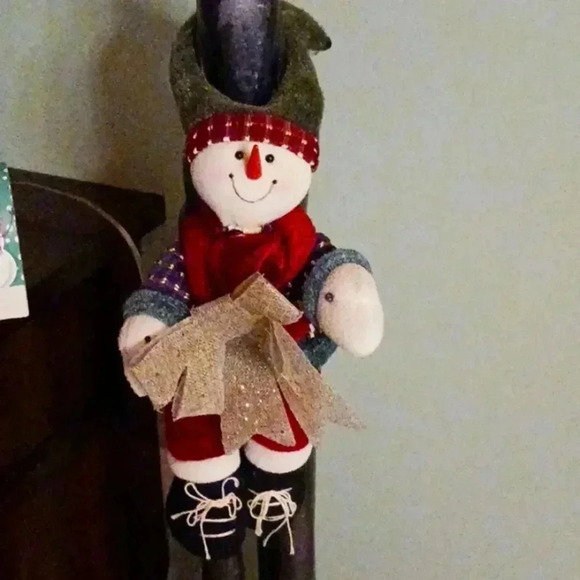 Beautiful snowman cotton..comfy..one of a kind wrap around snowman... - Picture 1 of 4